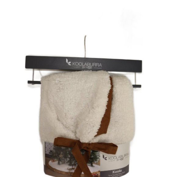 Koolaburra by UGG Australia Faux Suede Sherpa Koola Christmas Tree Skirt - Picture 2 of 3